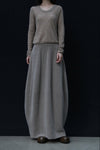 SWAYING 24 Autumn and Winter Low Round Neck Wool Bottoming Shirt SW-SW24AW1T22-TUO Camel SW24AW1T22